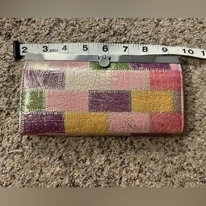 Colorful Patchwork Women's Wallet NWOT